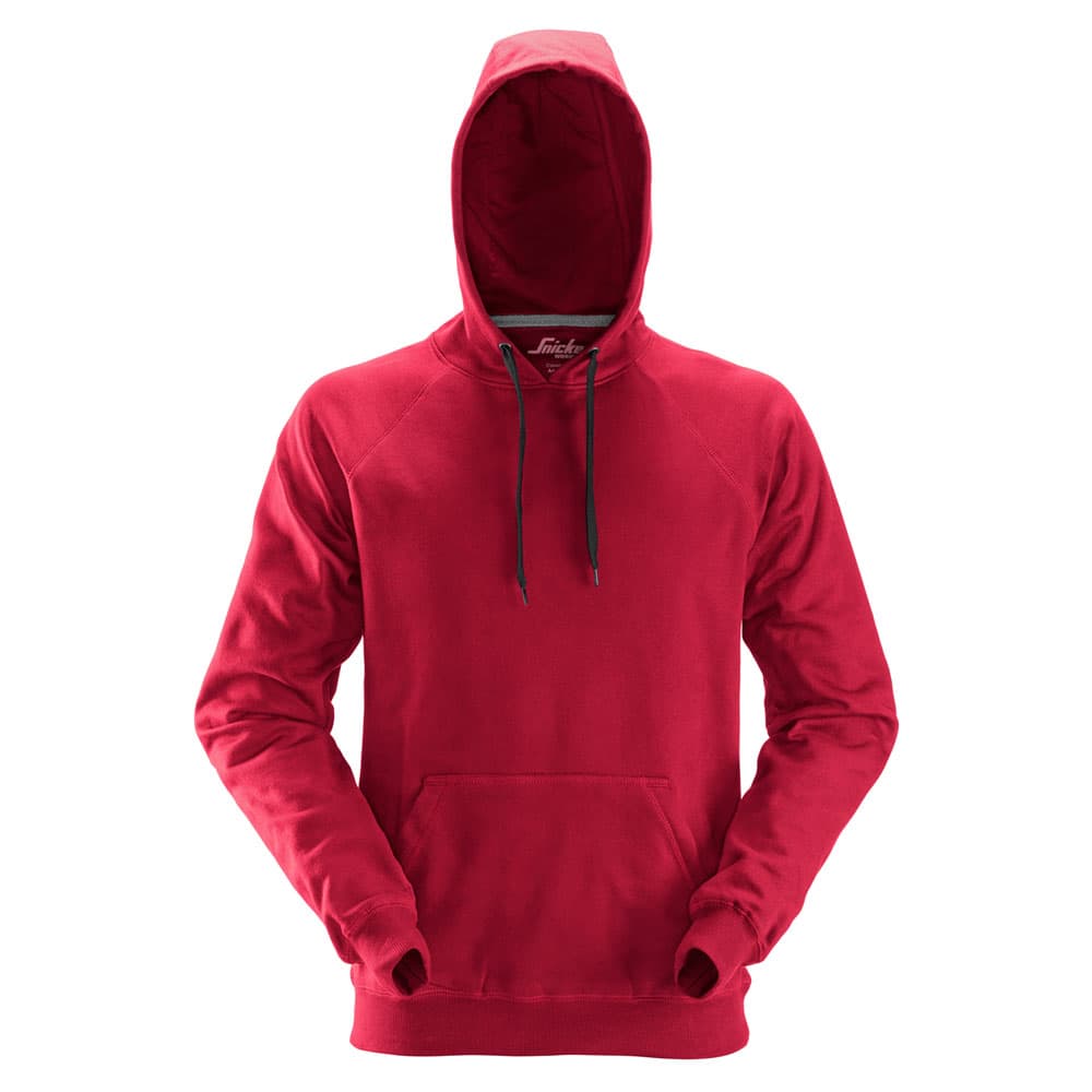 Snickers Hoodie rood voorkant 2800
