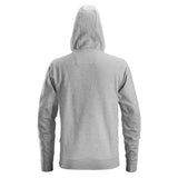 Snickers Classic Zip Hoodie grijs achterkant 2801