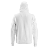 Snickers Classic Zip Hoodie wit achterkant 2801