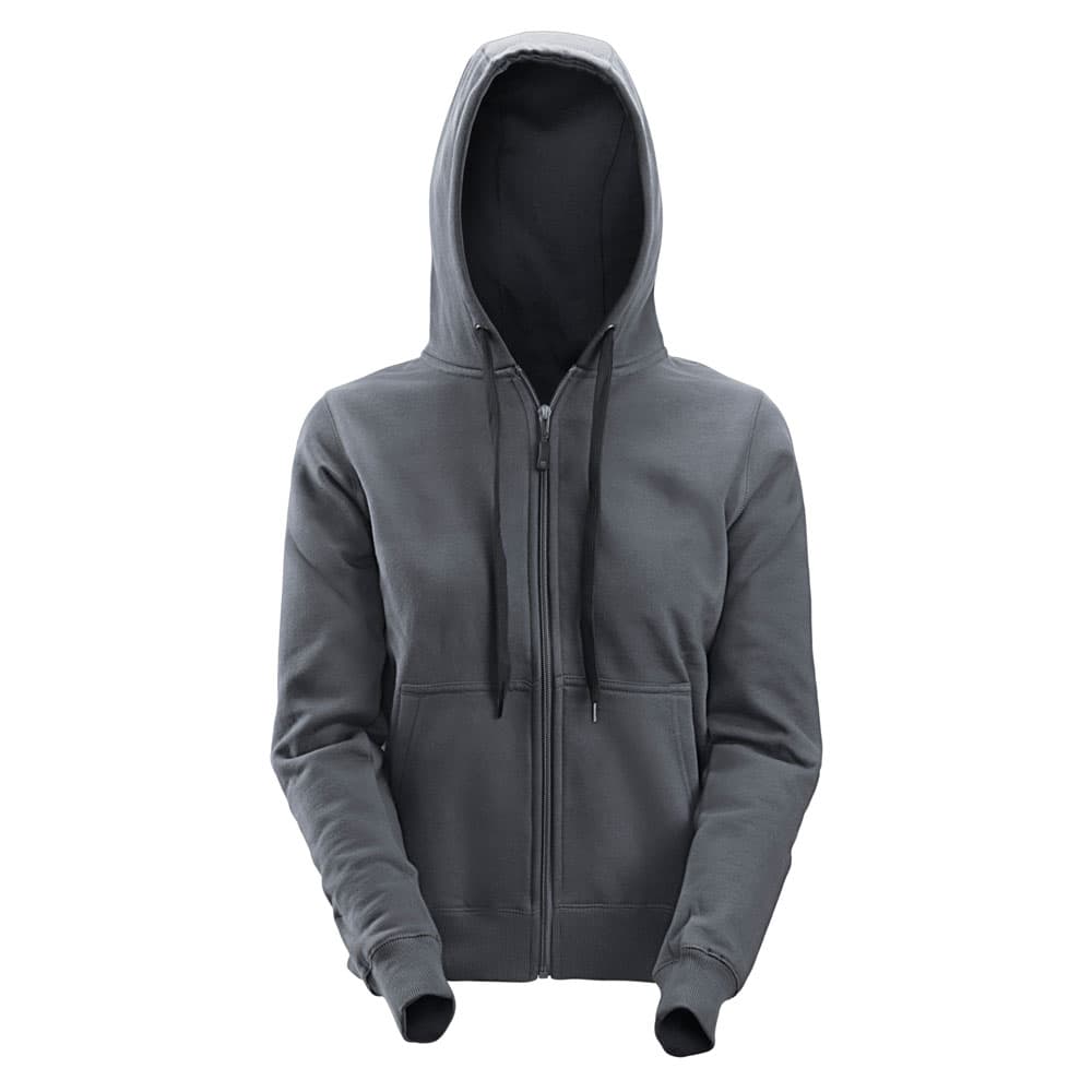 Snickers Dames Zip Hoodie donkergrijs voorkant 2806