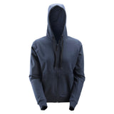 Snickers Dames Zip Hoodie marineblauw voorkant 2806