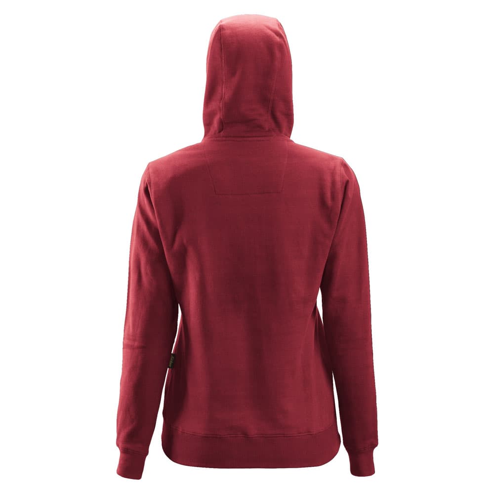 Snickers Dames Zip Hoodie rood achterkant 2806
