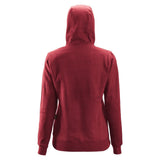 Snickers Dames Zip Hoodie rood achterkant 2806