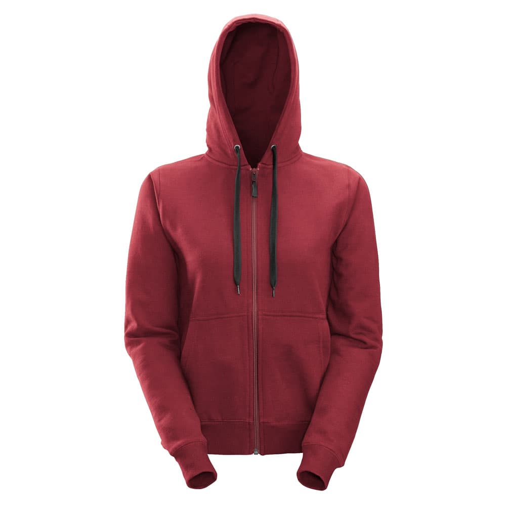 Snickers Dames Zip Hoodie rood voorkant 2806