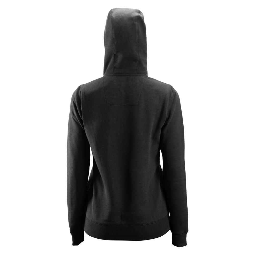 Snickers Dames Zip Hoodie zwart achterkant 2806