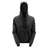 Snickers Dames Zip Hoodie zwart voorkant 2806
