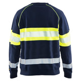 Blaklader sweater marine high vis geel achterkant 33591158