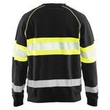 Blaklader sweater zwart high vis geel achterkant 33591158