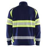 Blaklader high vis sweater marine high vis geel achterkant 355111588933