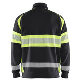 Blaklader high vis sweater zwart high vis geel achterkant 355111588933