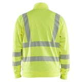 Blaklader high vis sweatshirt met rits high vis geel achterkant 356325383300