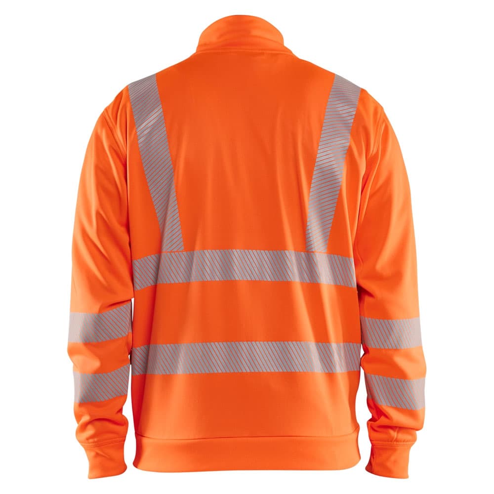 Blaklader high vis sweatshirt met rits high vis oranje achterkant 356325383300