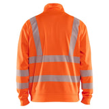 Blaklader high vis sweatshirt halve rits high vis oranje achterkant 356425383300