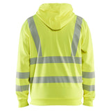 Blaklader high vis hoodie met rits high vis geel achterkant 356525383300