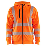 Blaklader high vis hoodie met rits high vis oranje voorkant 356525383300
