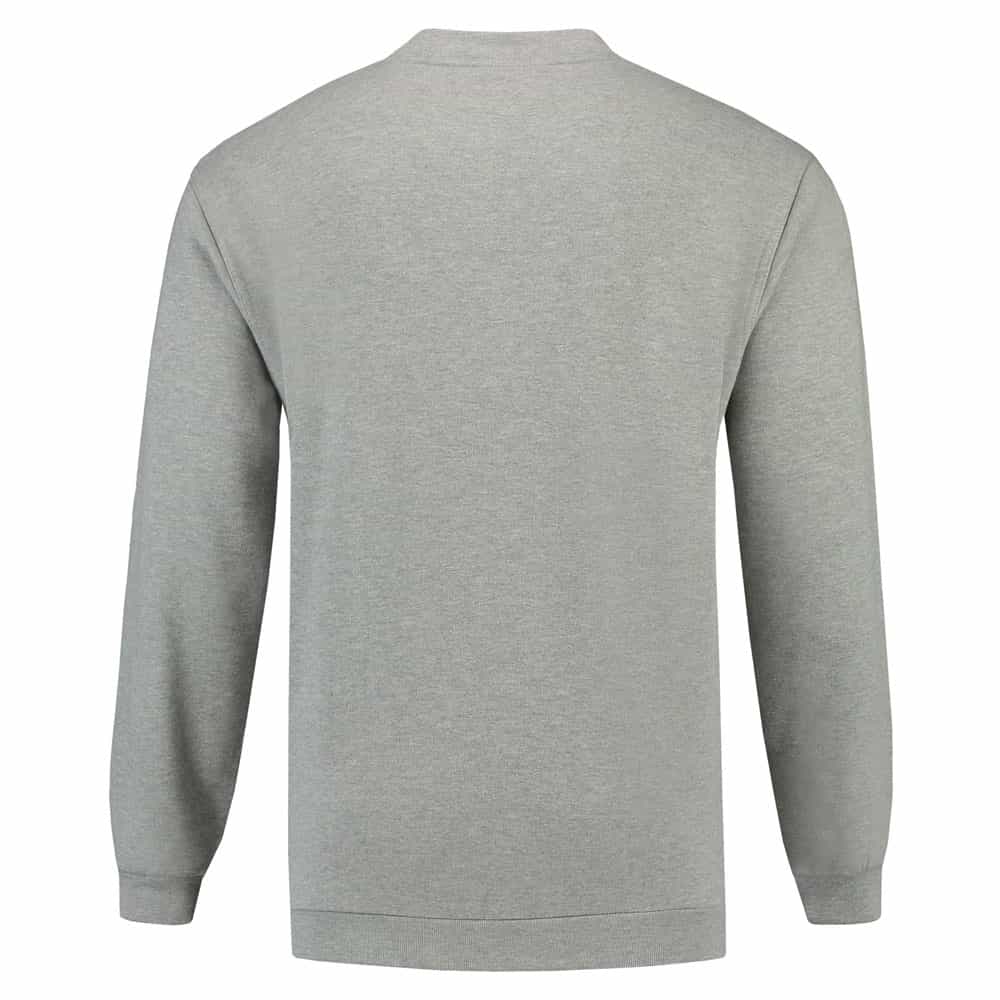 Lemon & Soda Sweater grijs melange achterkant LEM3200