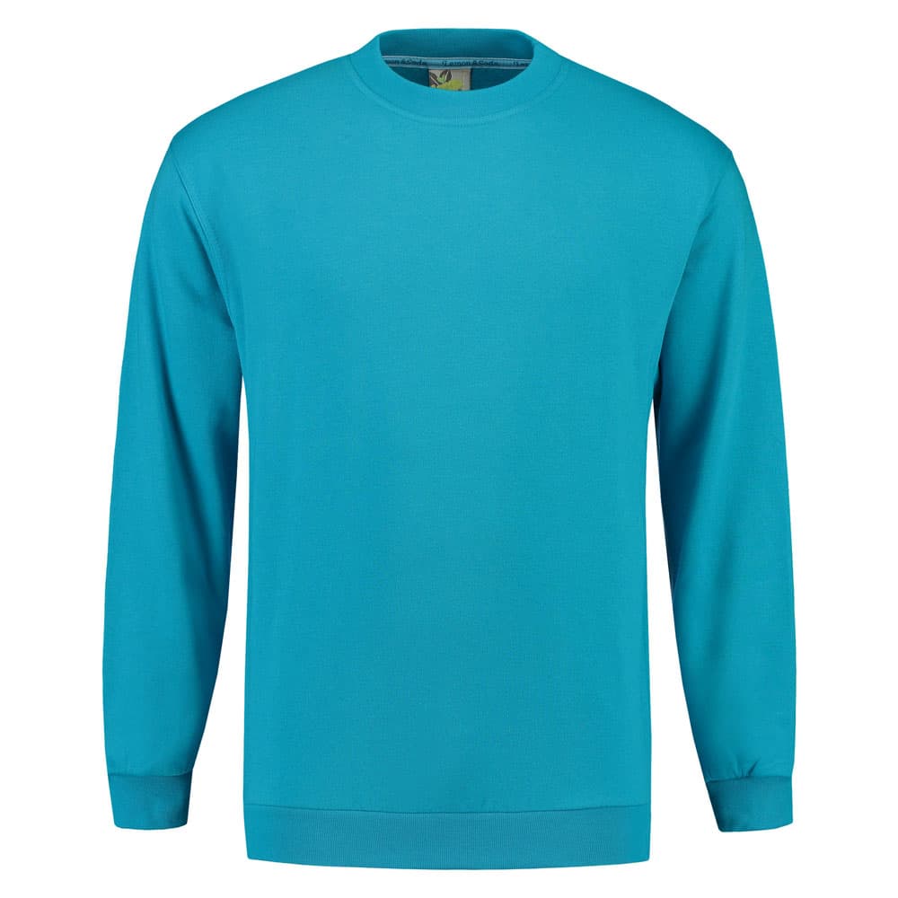 Lemon & Soda Sweater turquoise voorkant LEM3200