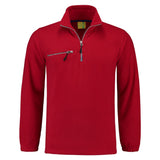 Lemon & Soda Polar Fleece Sweater rood voorkant LEM3300