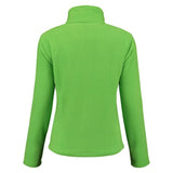 Lemon & Soda Polar Fleece Cardigan for her limoen achterkant LEM3350