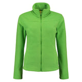Lemon & Soda Polar Fleece Cardigan for her limoen voorkant LEM3350