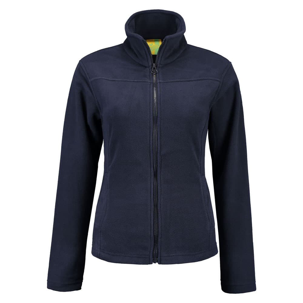 Lemon & Soda Polar Fleece Cardigan for her marineblauw voorkant LEM3350