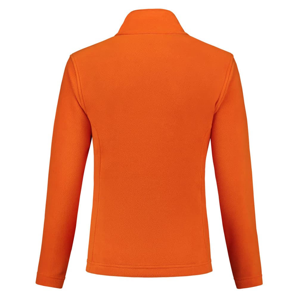Lemon & Soda Polar Fleece Cardigan for her oranje achterkant LEM3350
