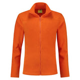 Lemon & Soda Polar Fleece Cardigan for her oranje voorkant LEM3350
