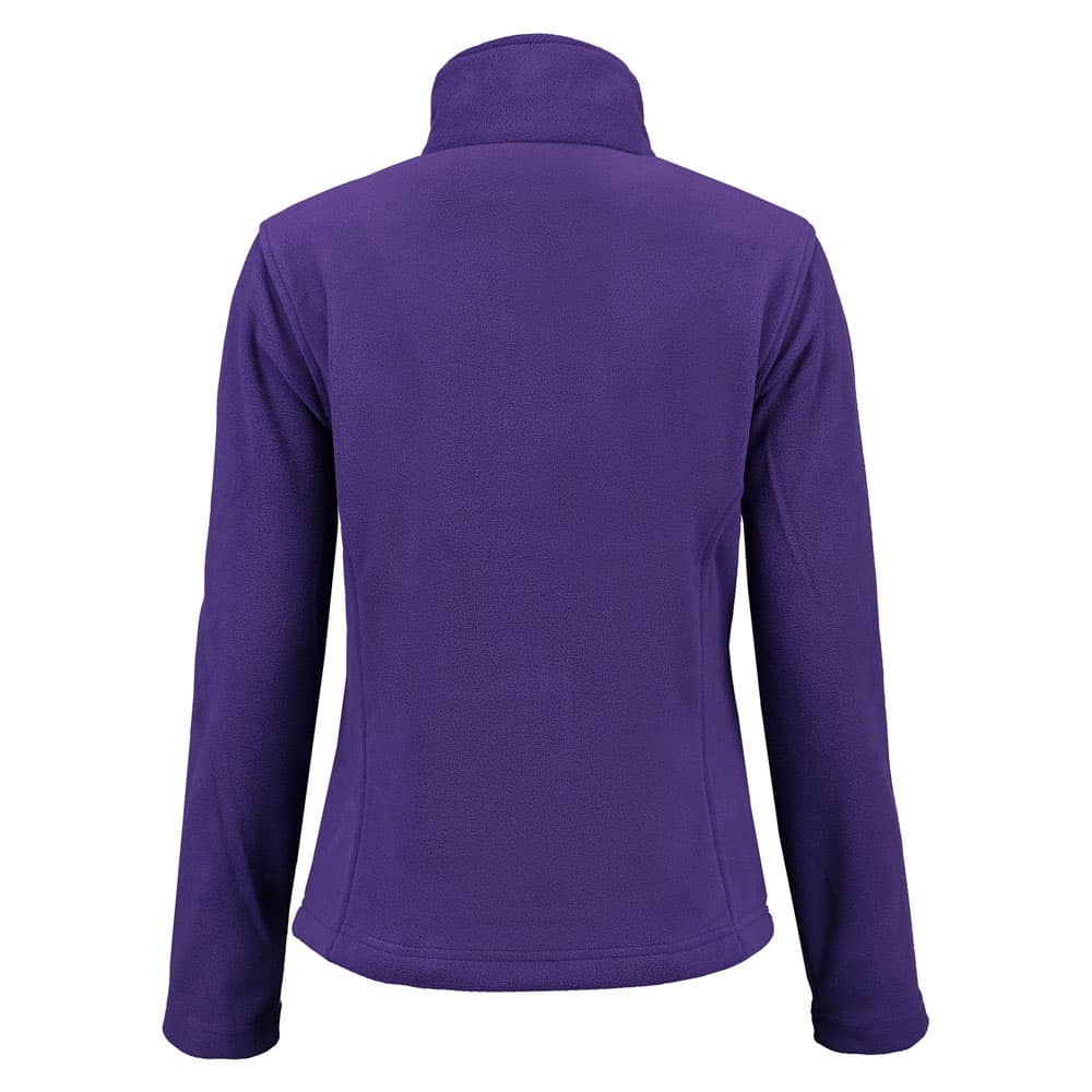 Lemon & Soda Polar Fleece Cardigan for her paars achterkant LEM3350