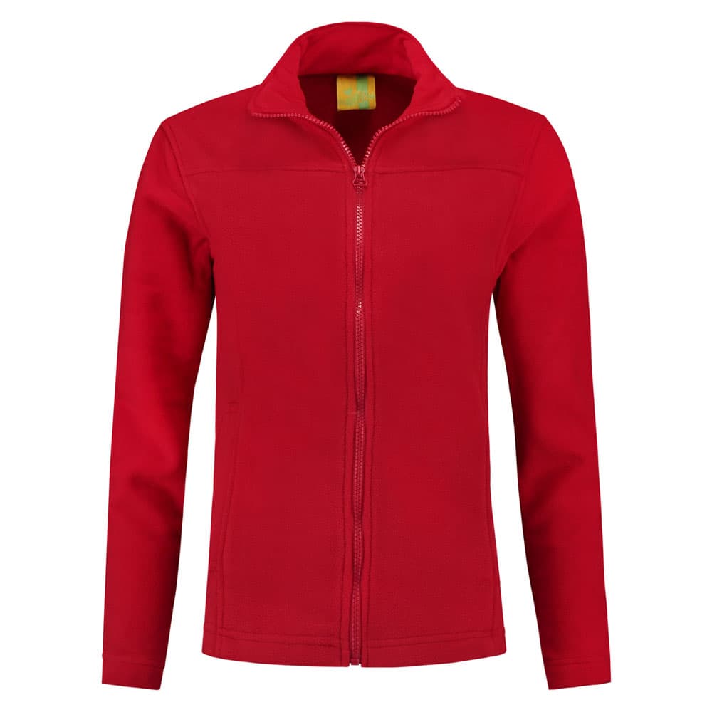 Lemon & Soda Polar Fleece Cardigan for her rood voorkant LEM3350