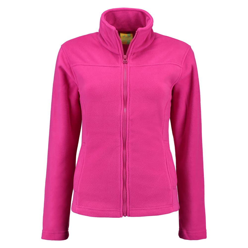 Lemon & Soda Polar Fleece Cardigan for her roze voorkant LEM3350