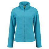 Lemon & Soda Polar Fleece Cardigan for her turquoise voorkant LEM3350
