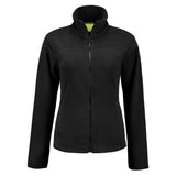 Lemon & Soda Polar Fleece Cardigan for her zwart voorkant LEM3350
