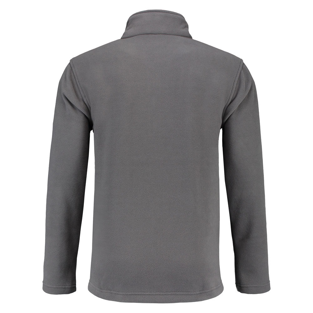 Lemon & Soda Polar Fleece Cardigan for him grijs achterkant LEM3355