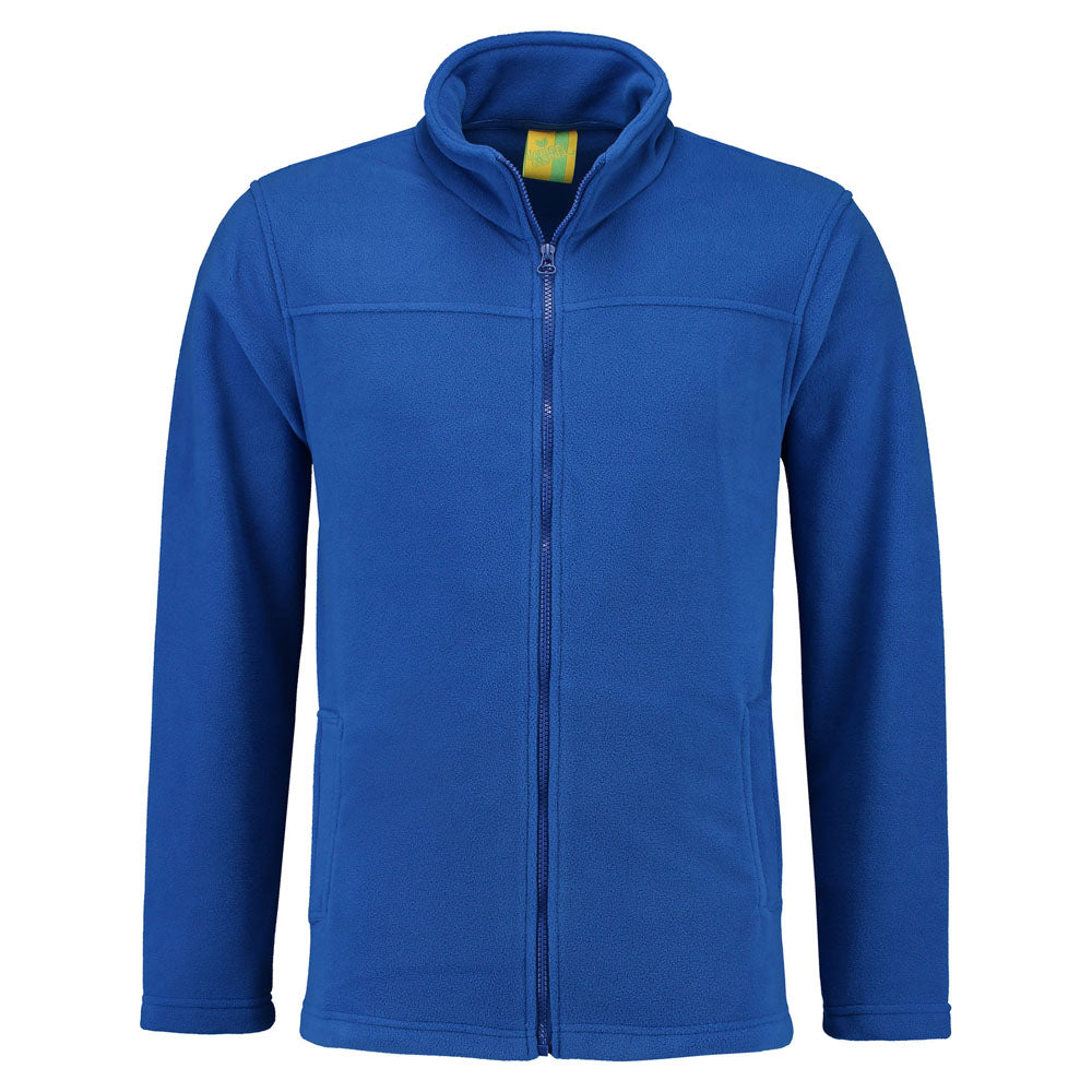 Lemon & Soda Polar Fleece Cardigan for him koningsblauw voorkant LEM3355