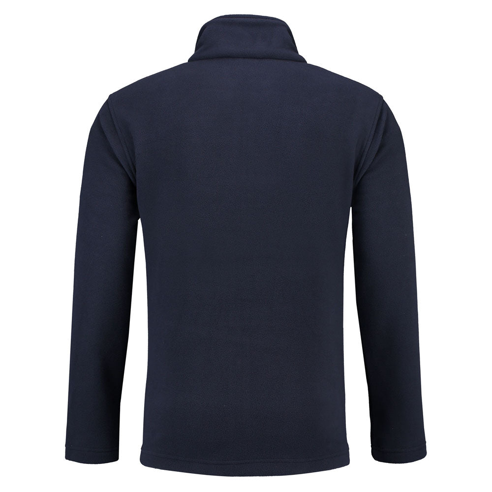 Lemon & Soda Polar Fleece Cardigan for him marineblauw achterkant LEM3355