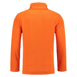 Lemon & Soda Polar Fleece Cardigan for him oranje achterkant LEM3355