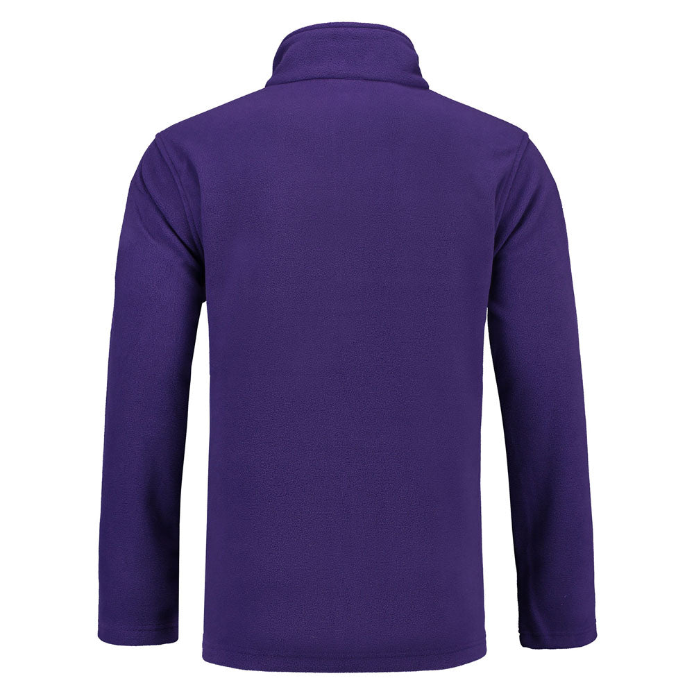 Lemon & Soda Polar Fleece Cardigan for him paars achterkant LEM3355
