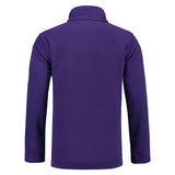 Lemon & Soda Polar Fleece Cardigan for him paars achterkant LEM3355