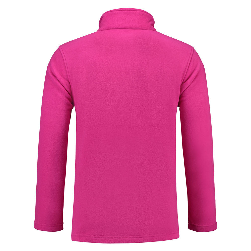 Lemon & Soda Polar Fleece Cardigan for him roze achterkant LEM3355