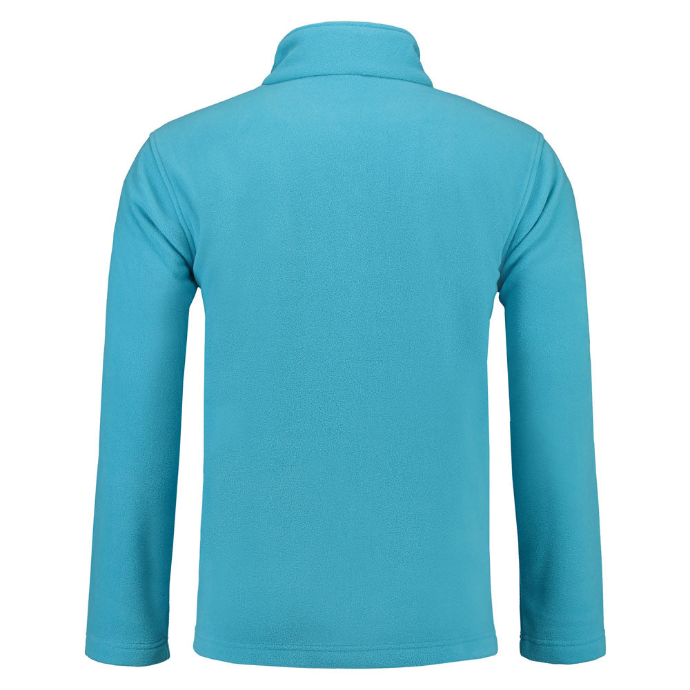 Lemon & Soda Polar Fleece Cardigan for him turquoise achterkant LEM3355