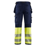 Blaklader high vis 4-weg-stretch werkbroek marine high vis achterkant 199316428933