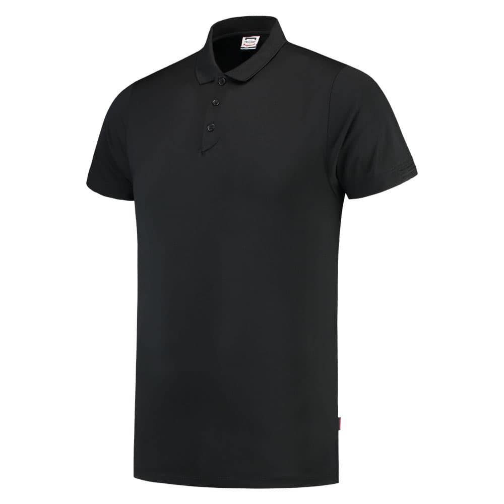 Tricorp Poloshirt Cooldry Fitted zwart voorkant 201013