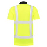 Tricorp Poloshirt RWS Birdseye fluor geel achterkant 203006