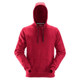 Snickers Hoodie rood voorkant 2800