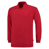 Polosweater Boord rood voorkant 301005/PSB280