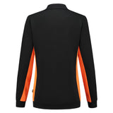 Tricorp Polosweater Bicolor Dames zwart oranje achterkant 302002