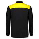 Tricorp Polosweater Bicolor Naden Overige kleuren zwart geel achterkant 302004