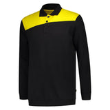 Tricorp Polosweater Bicolor Naden Overige kleuren zwart geel voorkant 302004