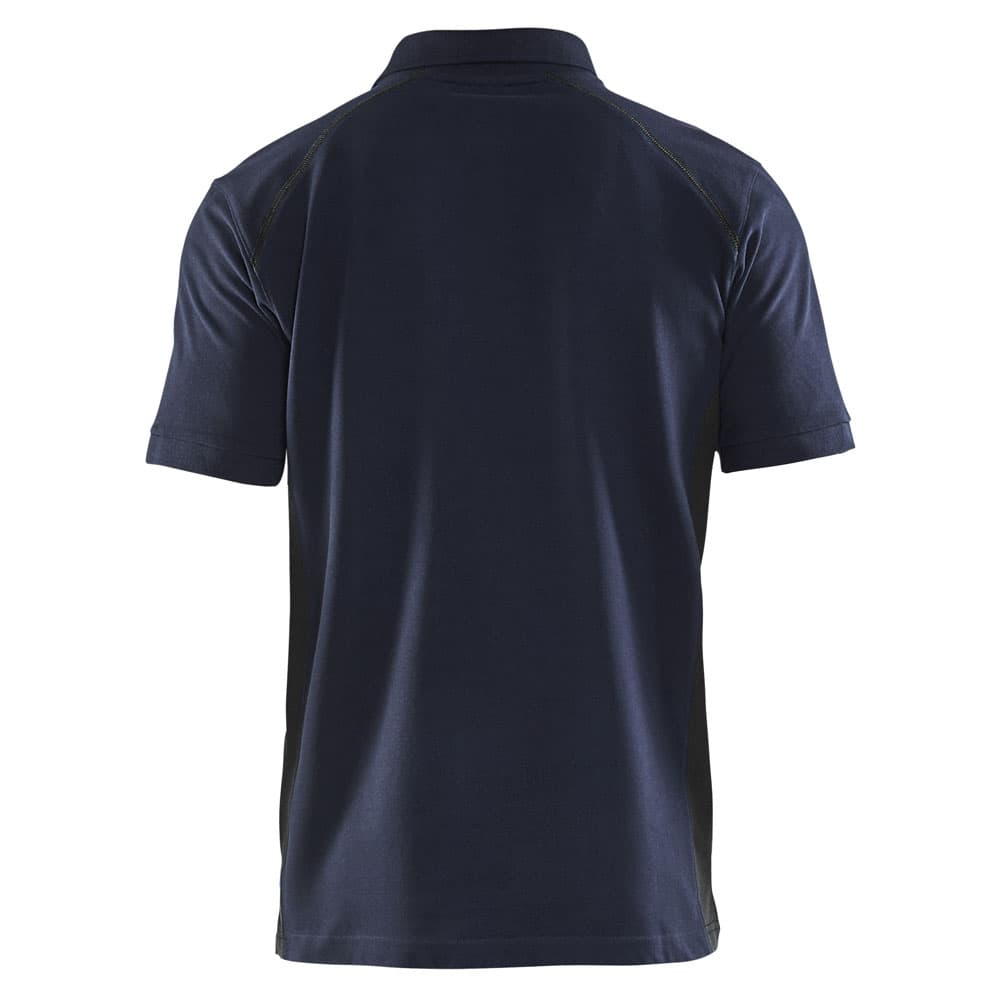 Blaklader Poloshirt Pique donker marineblauw achterkant 33241050