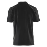 Blaklader Poloshirt Pique zwart donkergrijs acherkant 33241050